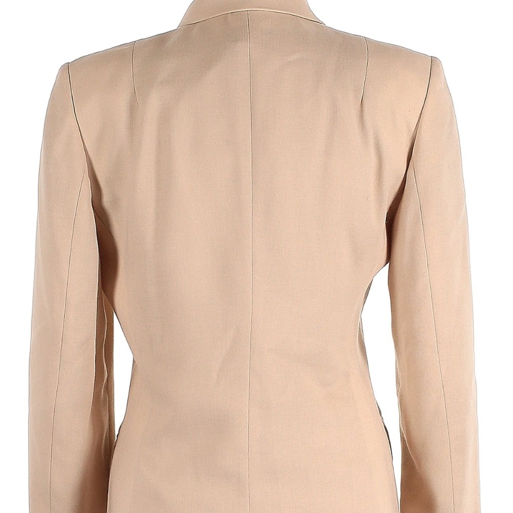 M.T. Studio Morgan Taylor Beige tan double breast Coat blazer size 6 - Picture 6 of 7